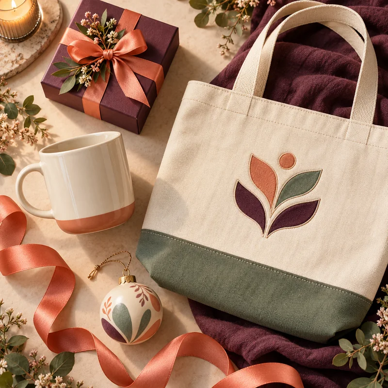 Personalized tote, mug and gift box